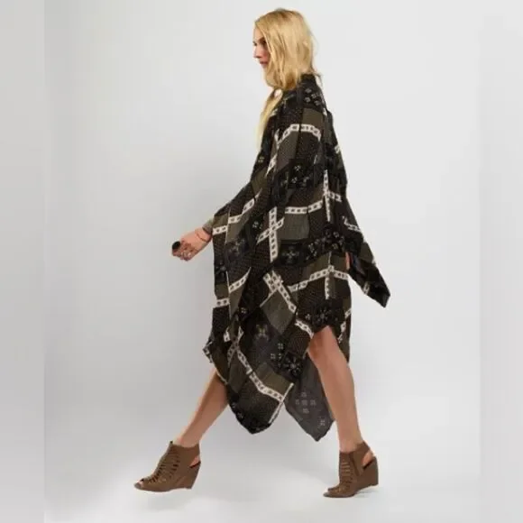 Free people Free People Twilight & Ivory Festival Scarf Print Duster - Picture 2 of 13